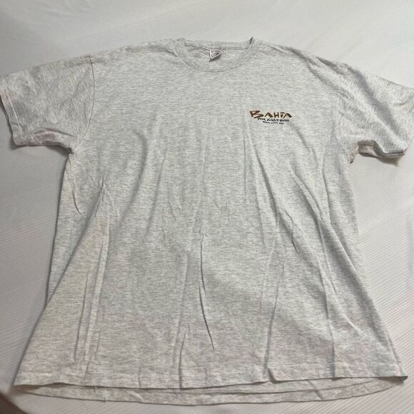 Bahia Poor Girls Open Fishing Fish VTG Single Stitch T-Shirt Size XL - Picture 2 of 7